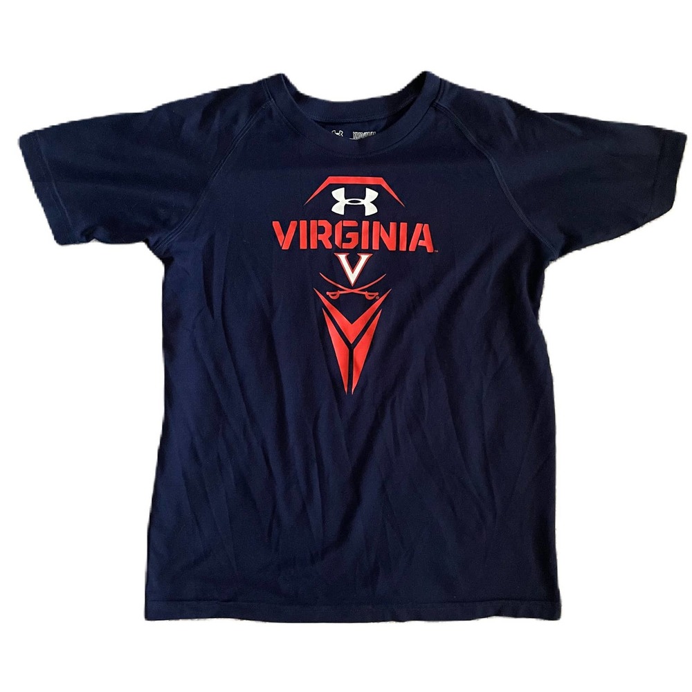 Virginia Cavaliers NCAA x Under Armour Heat Gear Loose T-Shirt Youth Size Medium